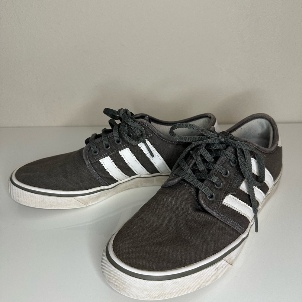 Adidas White and Gray Sneakers Classic Style